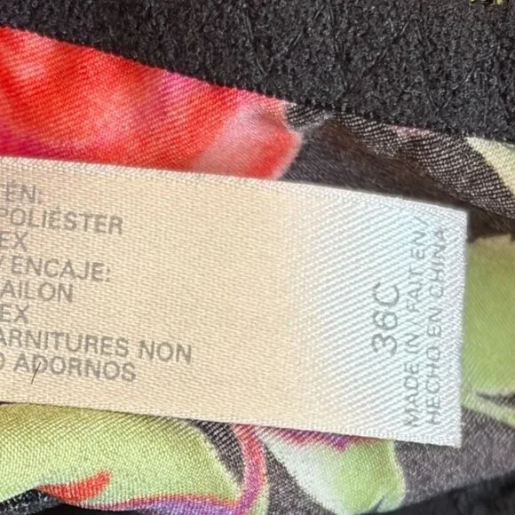 Victoria’s Secret Lace Rose Leopard Satin Bustier Bra 36C - Picture 8 of 8